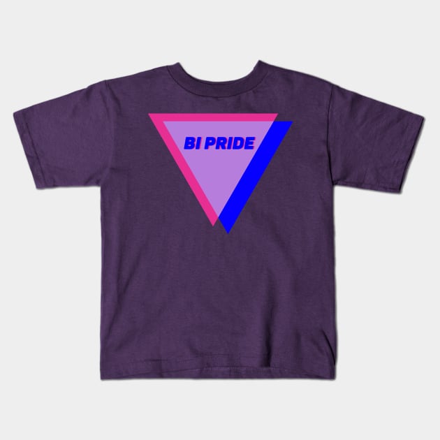 Biangle Bi Pride Kids T-Shirt by DiamondsandPhoenixFire